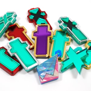 XB2 Cores featuring Mythra Pyra Malos and Pneuma as Acrylic Necklace or Keychain