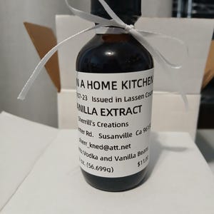 Home made Vanilla Extract.