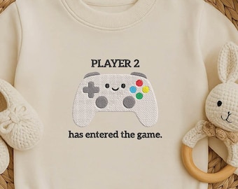 Pelele de bebé de jugador 2 – Conjunto de bebé gamer – Body divertido de videojuego – Regalo de videojuegos para recién nacido