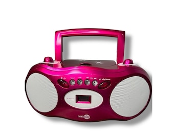 Rare Next Play Glitz Glitter CD Player & Radio Model:NP400GB Electric/Battery-6C
