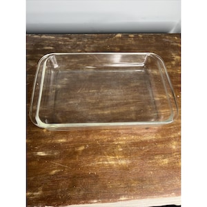 Vintage Pyrex 233-N Przezroczyste szklane naczynie do pieczenia USA - 14&quot; długości