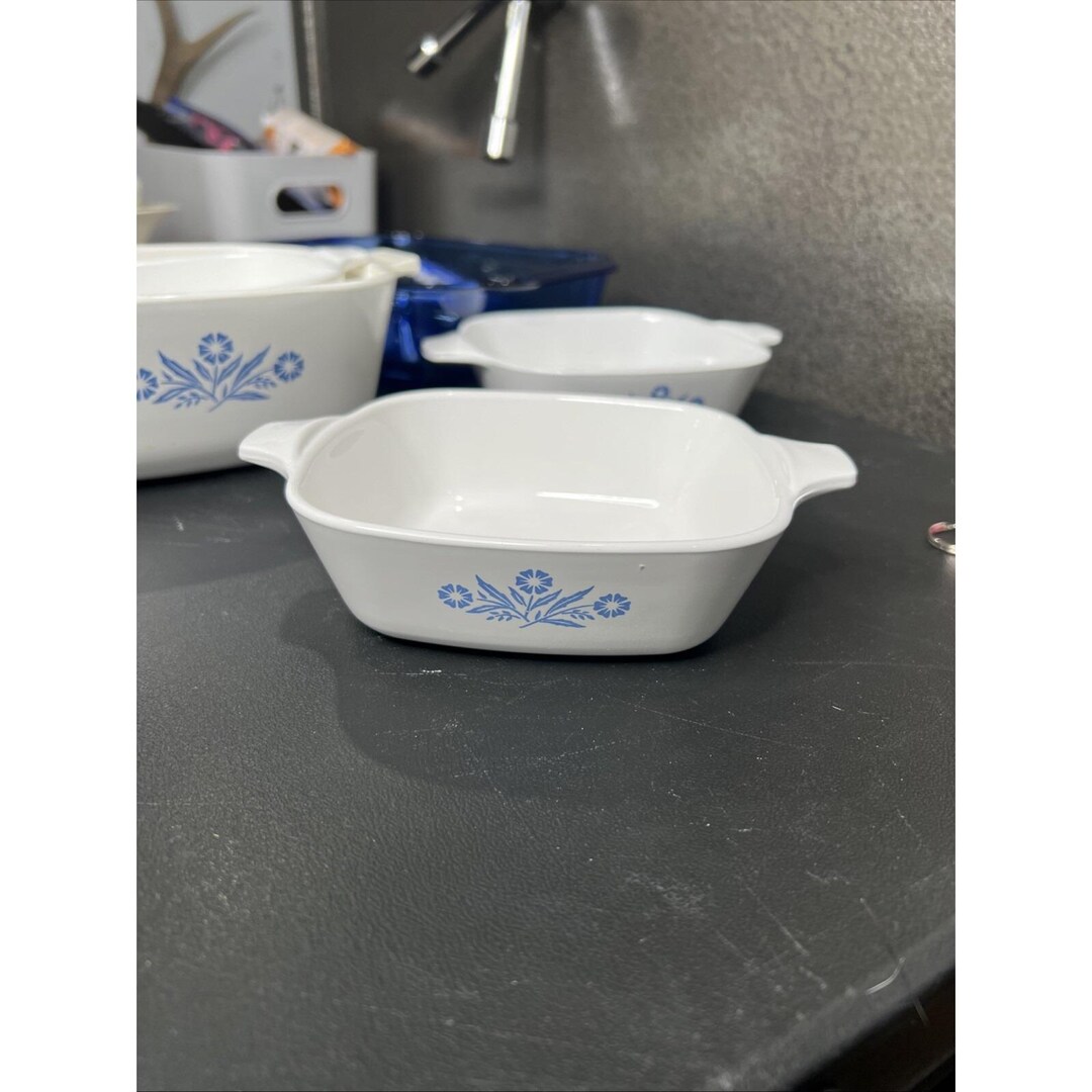 ヴィンテージ CORNING WARE プチブルー コーンフラワーキャセロール P