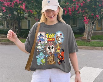 Toy Story 5 Comfort Colors Shirt, Woody Buzz Jessie Rex Bullseye & New Tablet Disneyland T-Shirt, Family You've Got A Friend In Me Shirt