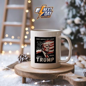 US Trump Mug, American Flag Mug, America Mug, Custom Mug, Donald Trump Mug, Make America Great Again Mug, Political Gift, Trump Mug