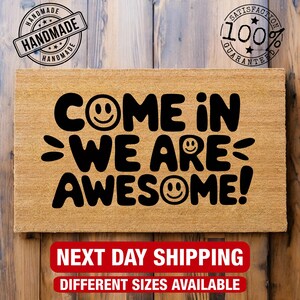 Modern Doormat, Home Decor, Front Doormat, Housewarming Gift, New Home Gift, Doormat, Funny Doormat, Friendly Doormat, Decorative Doormat