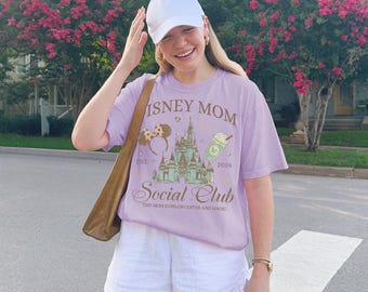 Disney Mom Club Shirt, Mickey Mom Comfort Colors Tee, Trendy Motherhood Shirt, Cute Mickey Mama Graphic Tee, Disney Mother's Day Gift