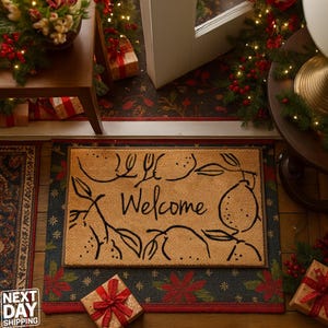 Welcome Doormat,Welcome Rug,Housewarming Gift,Front Door Decor, Definition Door Mat, Porch Decor
