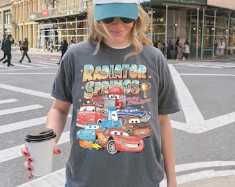 Retro Radiator Springs Cars Movie Shirt, Lightning McQueen Shirt, Cars Movie Disney Shirt, Disney Family Trip Shirt, Cars Movie Characters