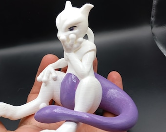Figura impresa en 3D de Mewtwo