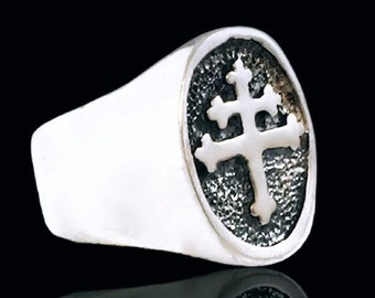 Bague Légion Étrangère En Argent Sterling 925 - Anneau Français Militaire - Neuf Sans Emballage
