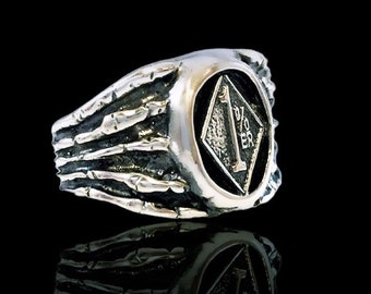 1%er OUTLAW BIKER ring sterling silver 925 ezi zino