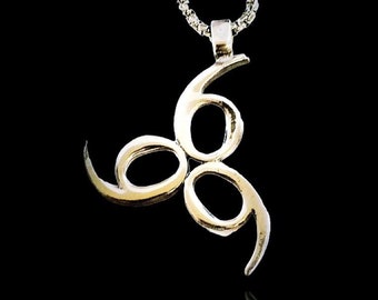 Ezi Zino Devil's Trinity number of the beast 666 Pendant solid sterling silver 925