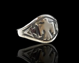 inspiration old pawn indian fred bird silver sterling 925 ring