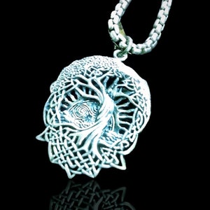 TREE OF LIFE in the beginning Pendant sterling silver image 1