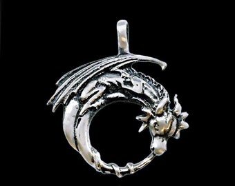 DRAGON traditionally Moon PENDANT 925