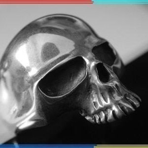 SKULL 925 ring all size  Hell Rider  Skull Ring Sterling Silver 925