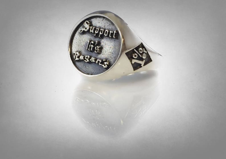 THE Pagans 16s Ring Sterling Silver 1er Outlaw One Percenter