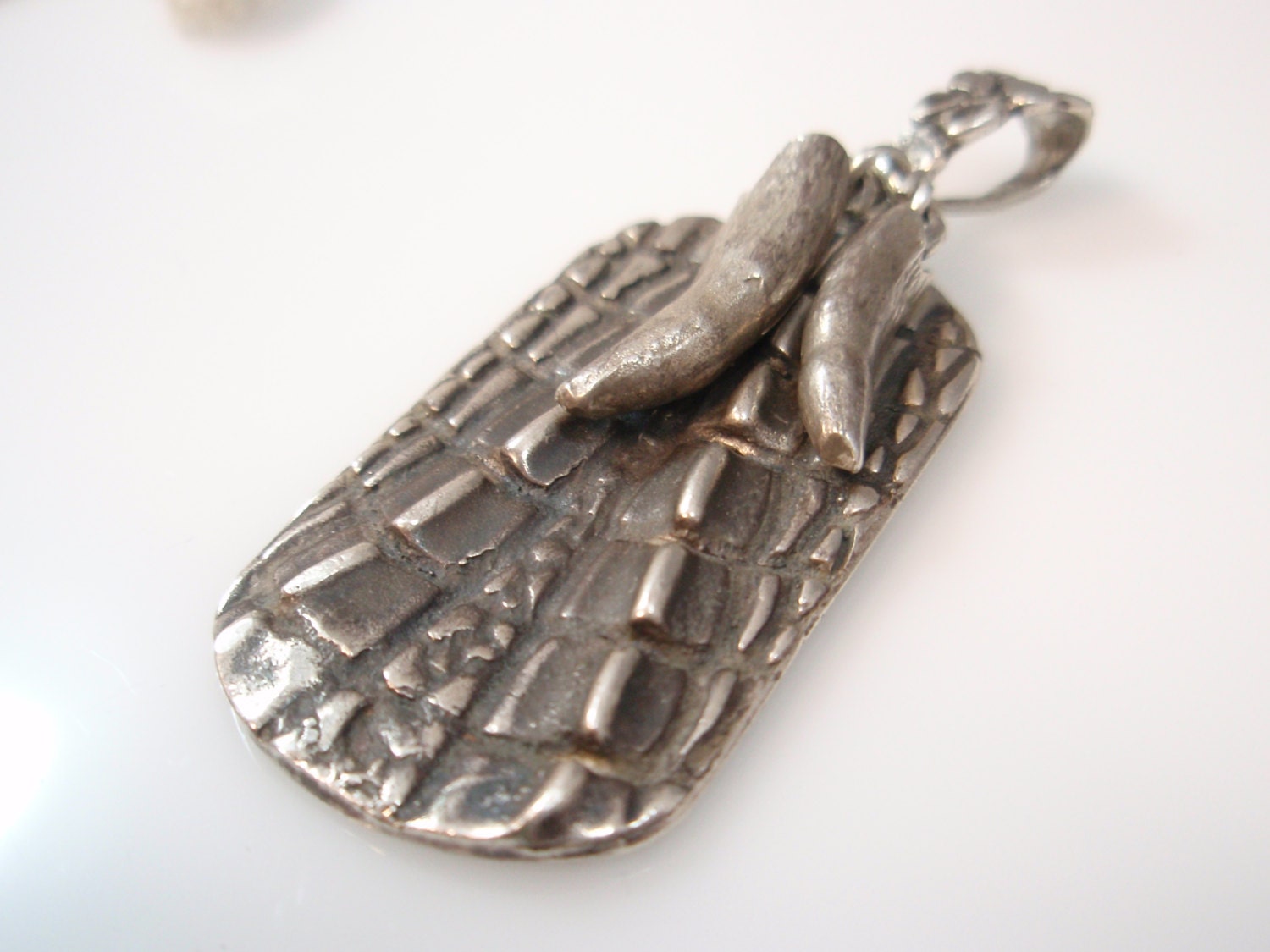 Original Ezi Zino Dog Tag Crocodile Alligator Texture Original Ezi Zino Dog Tag Crocodile Alligator Texture
