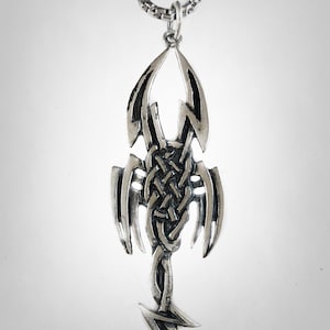 Celtic Scorpion Solid Sterling Silver 925 Pendant