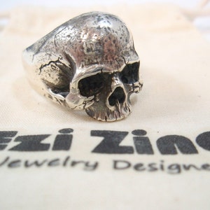 Ezi Zino Crack Skull ring sterling silver 925 From Islands Jewelry Collection image 4