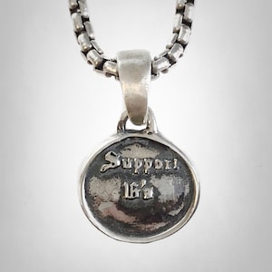 Support 16s Forever Solid Sterling Silver 925 Pendant