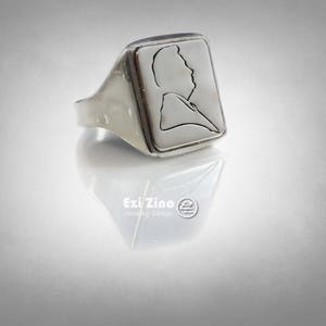 John Gotti ny Mafia boss Ring Solid Sterling Silver 925 By Ezi Zino
