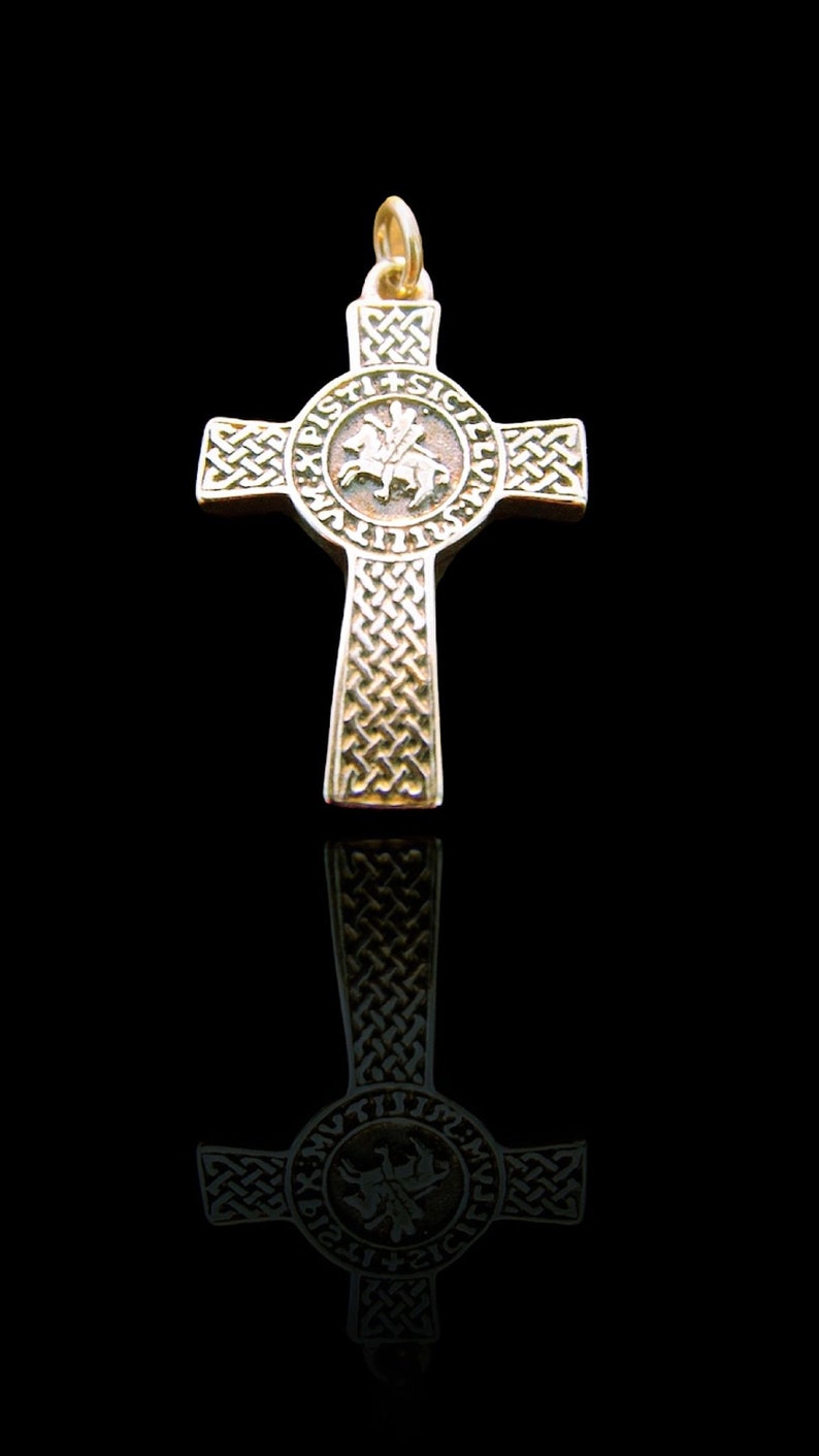 SOLID STERLING SILVER 925 Cross Masonic Knights Templar Seal - Etsy