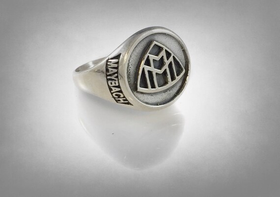 Fait à la Main Allemagne en Argent Sterling 925 Mercedes Benz Homme Femme Bague