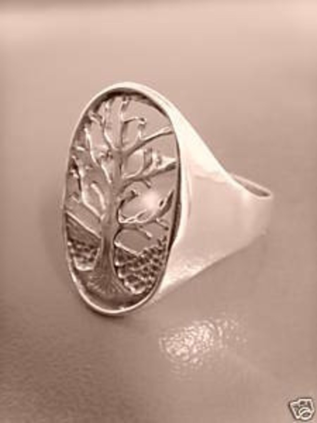 Sterling Silver 925 Tree of Life Hand-made 60s Model Ring - Etsy