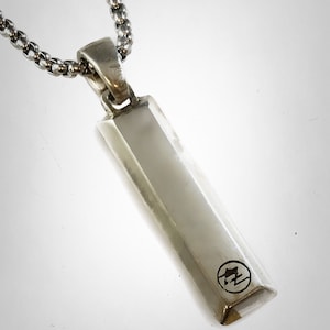 Original Ezi Zino | Pendentif lingot d'or en argent sterling massif 925