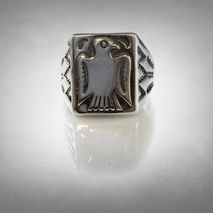 inspiration old pawn indian fred bird silver sterling 925 ring
