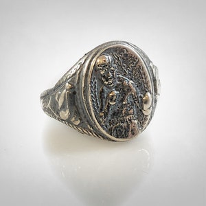 Anello vintage Joe Louis Boxer Boxing Champion 1937-1940 in argento sterling massiccio 925