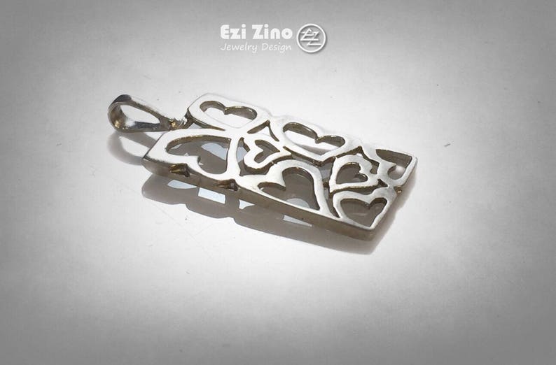 Unified Heart Pendant Sterling Silver 925 In Ezi Zino