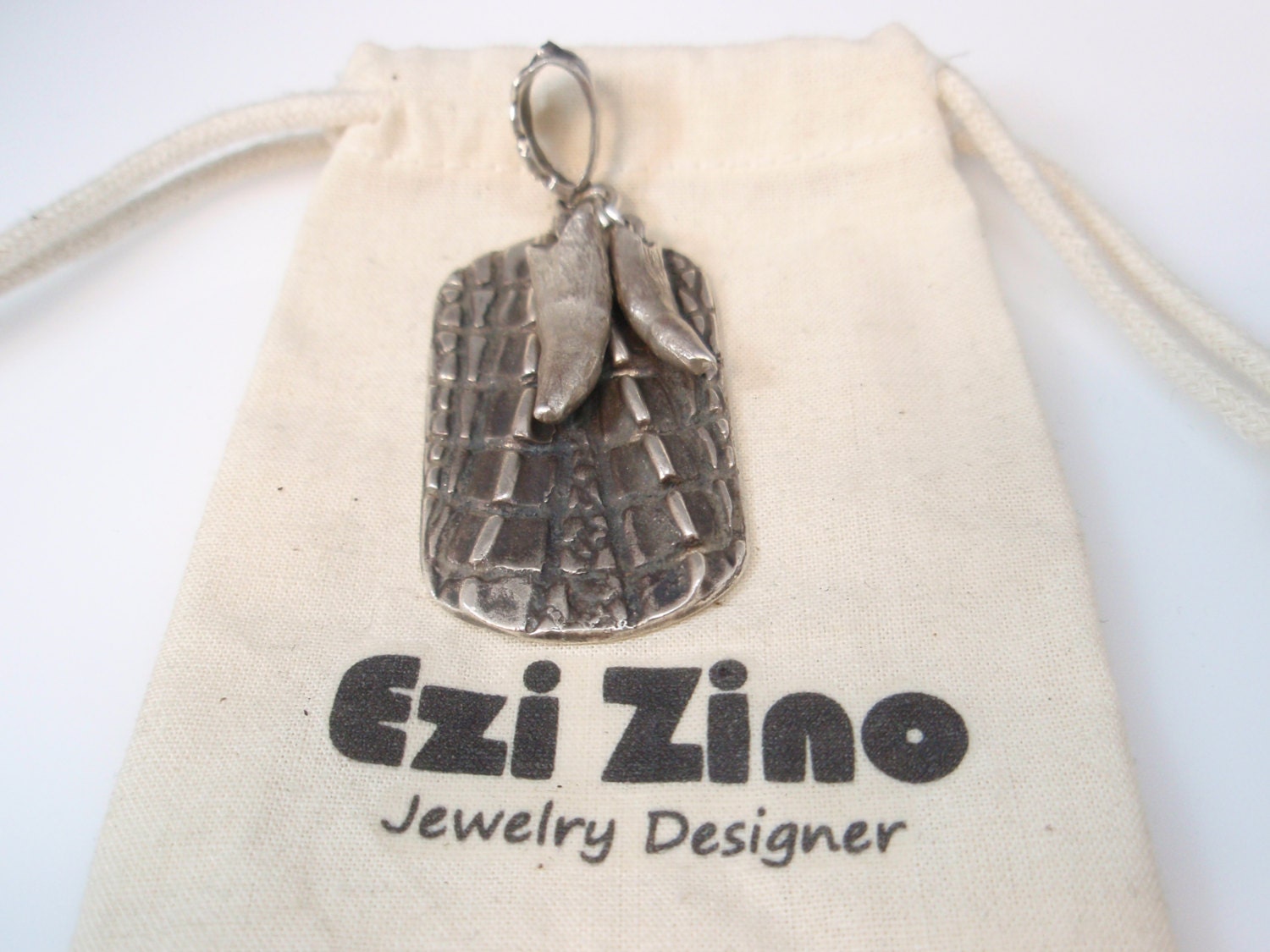 Original Ezi Zino Dog Tag Crocodile Alligator Texture Original Ezi Zino Dog Tag Crocodile Alligator Texture