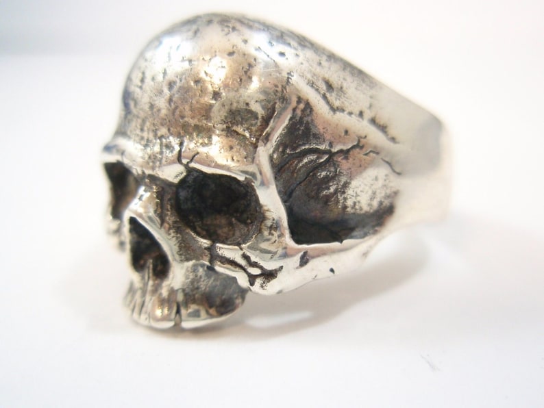 Ezi Zino Crack Skull ring sterling silver 925 From Islands Jewelry Collection image 2