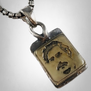 Original Ezi Zino | Pablo Escobar Brass & Solid Sterling Silver 925 Pendant