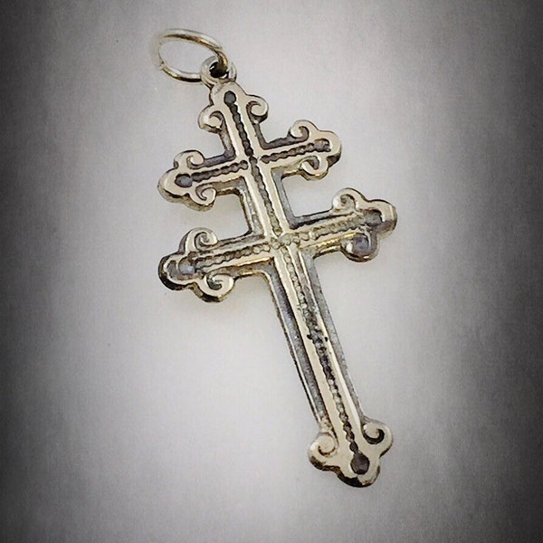 Cross Of Lorraine Magnum PI Team pendant  - Sterling Silver 925