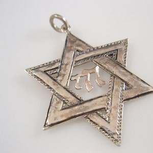 Chai Star of David Necklace - (Hai Necklace Chai Star of David Necklace - (Hai Necklace
