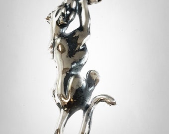 Ciondolo in argento sterling 925 a forma di puma appeso
