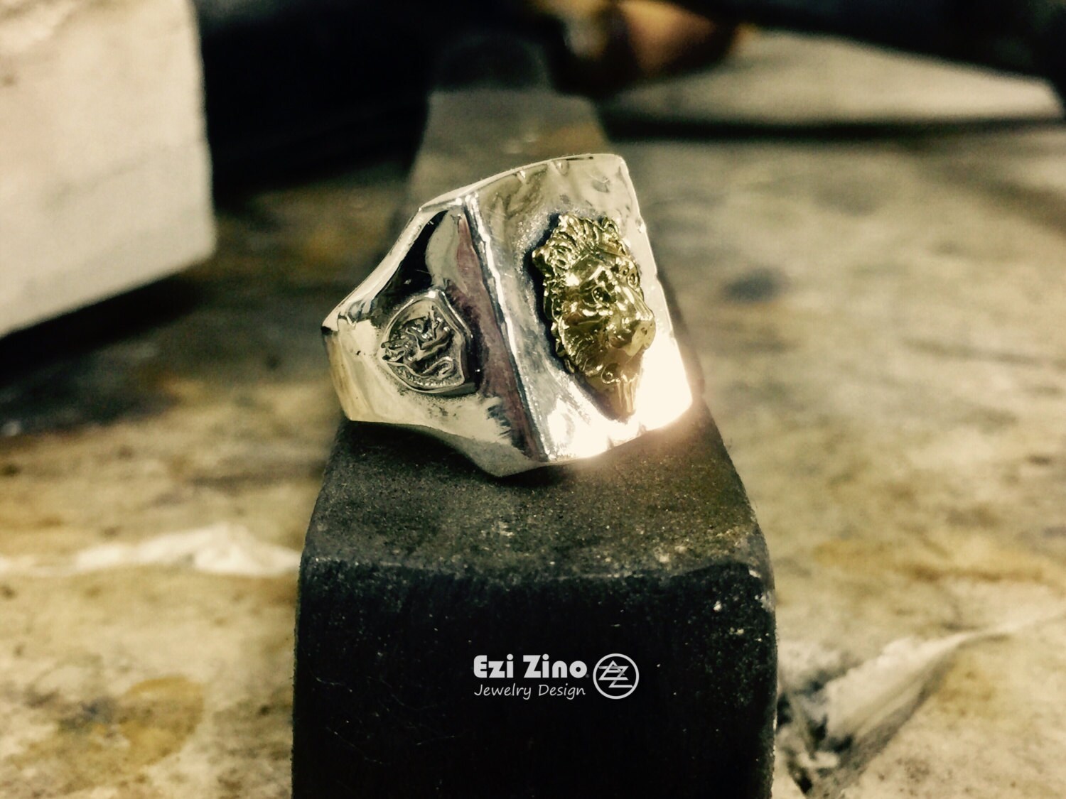 King Lion's Large Head Solid Sterling Silver 925 Ezi Zino