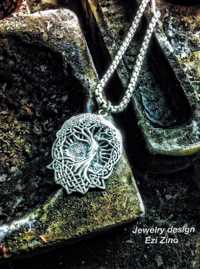 TREE OF LIFE in the beginning Pendant sterling silver image 4