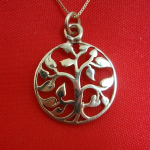 Eden Grden Tree of Life Solid 14k Gold Pendant By Delini Israel Hand Made Art