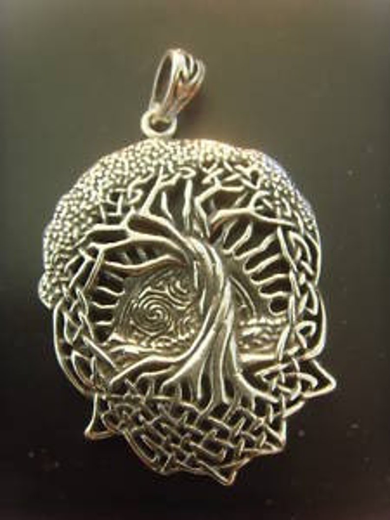 TREE OF LIFE in the beginning Pendant sterling silver image 3