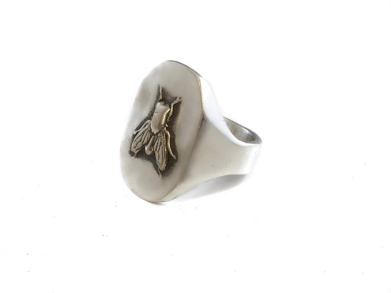 Animal insect housefly Ring Solid Sterling Silver 925 By Ezi Zino image 3