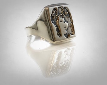 27 Klubbmusik Band Light My Fire Porträtt Ring i massivt sterlingsilver 925