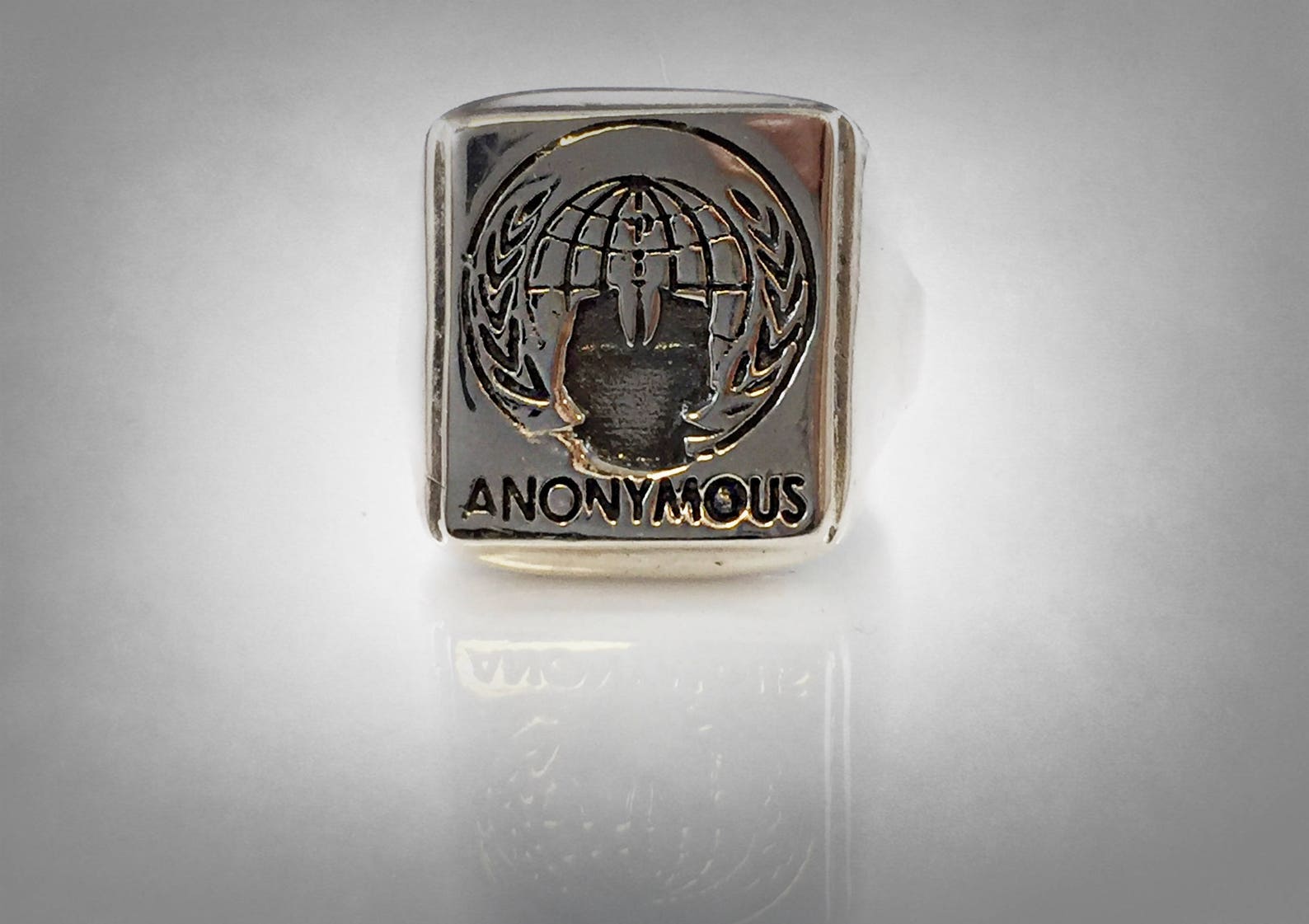 Anonymous Ring Solid Sterling Silver 925 by Ezi Zino - Etsy