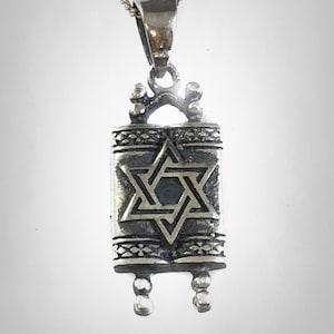 Original Ezi Zino | Torah Hebrew Bible Solid Sterling Silver 925 Pendant