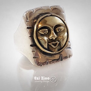 Original Ezi Zino | Rummikub Joker Stone Game Solid Sterling Silver 925 Handmade Ring