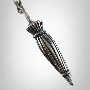 Umbrella Solid Sterling Silver 925 Pendant