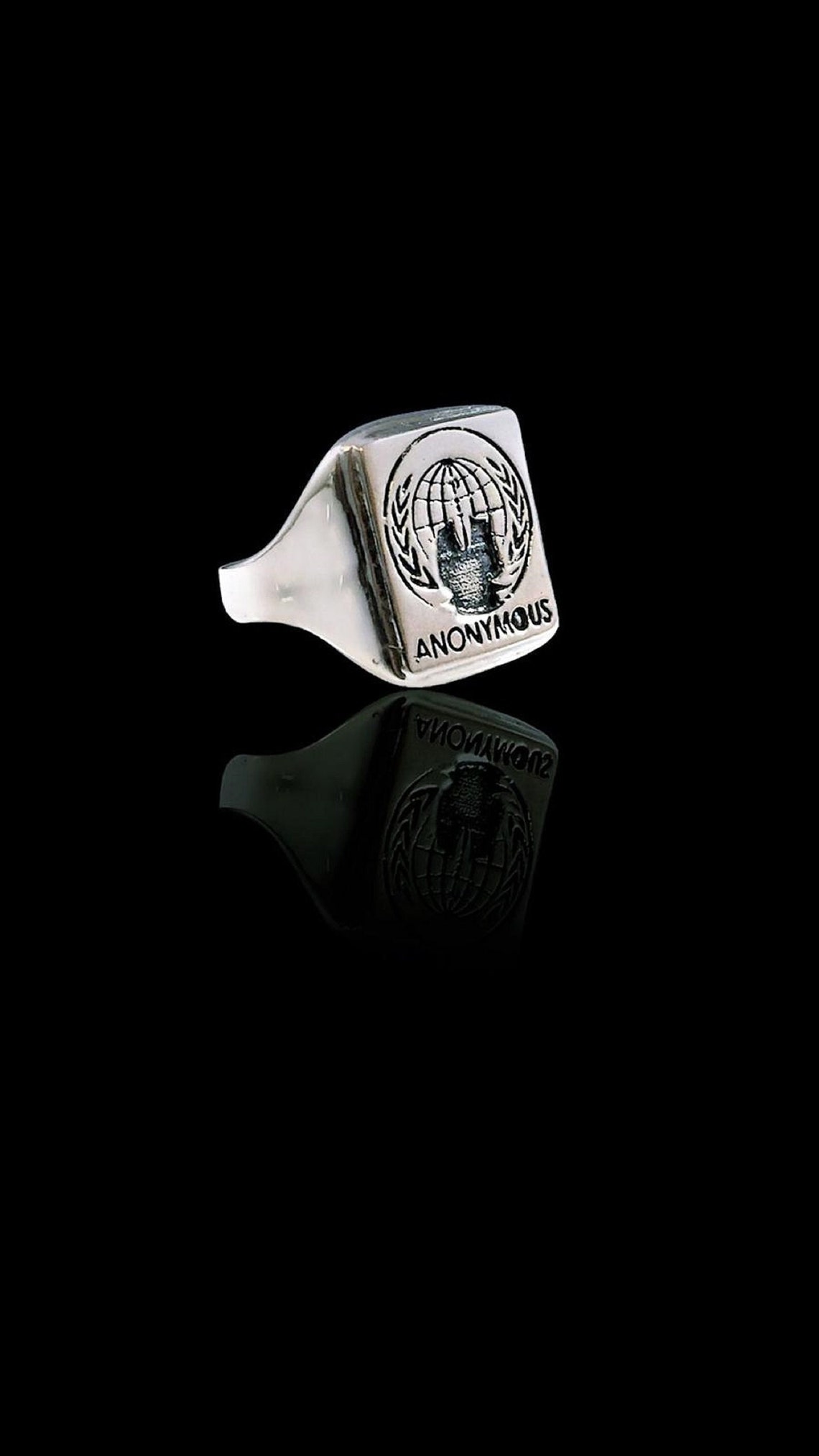 Anonymous Ring Solid Sterling Silver 925 by Ezi Zino - Etsy
